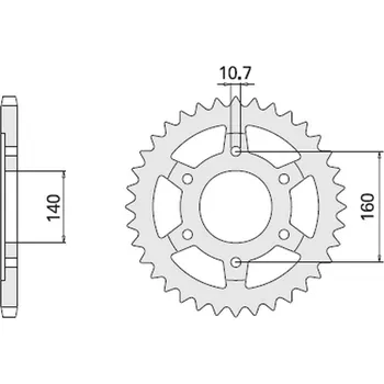 Řetězová sada pro motocykl CHT rozeta 502 47 502 47 KAWASAKI GPX750R (502-47) (JTR502.47) (CHT rozeta 502 47 502 47 KAWASAKI GPX750R (502-47) (JTR502.47))