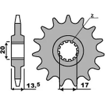 Řetězová sada pro motocykl CHT řetězové kolo přední 153 11 FANTIC 200/212/249 (řetěz 520) (CHT řetězové kolo přední 153 11 FANTIC 200/212/249 (řetěz 520))