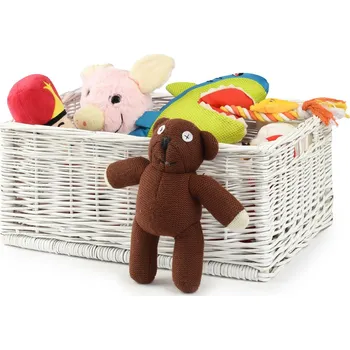 Elektrická zásuvka Proutěná bílá lakovaná zásuvka Eske III.