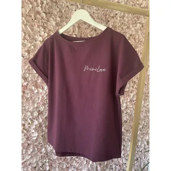 Dívčí mikina Dámské tričko s logem Mimilove Vínová S/M