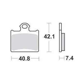 Brzdová destička SBS brzdové destičky KH602 OFF-ROAD závodní sintrované barva zlatá KTM FREERIDE, SX85 zadní (SBS brzdové destičky KH602 OFF-ROAD závodní sintrované barva zlatá KTM FREERIDE, SX85 zadní)