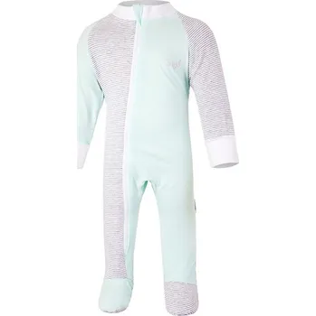 Dětský overall Overal tenký DR Outlast® - sv.zelená/pruh bílošedý melír Velikost: 62