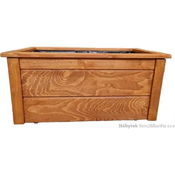 Květináč dřevěný zahradní květinový truhlík, květináč Garden 110x45