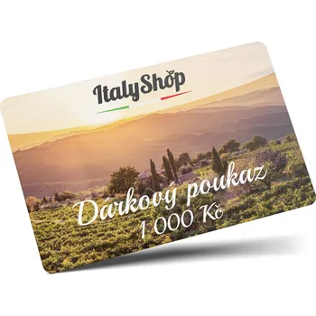 Dárkový potravinový koš ItalyShop Dárkový poukaz 1000 Kč (plast)