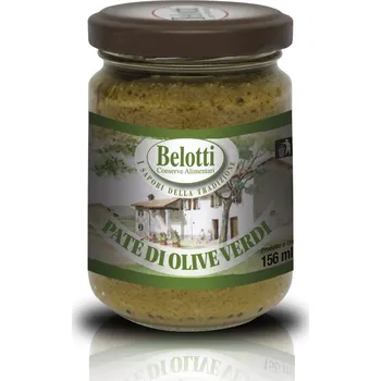 Pesto Belotti Paté ze zelených oliv (Paté di Olive Verde) 156ml ++