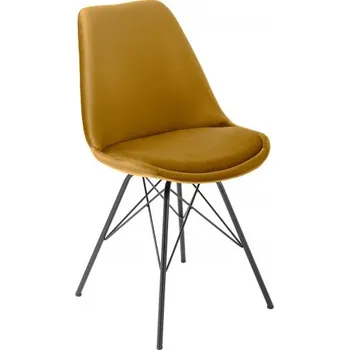 Jídelní židle 2SET Jídelní židle SCANDINAVIA RETRO tmavě žlutá / černá