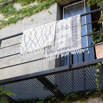 Koupelnová předložka Bavlněná béžová koupelnová předložka Rhombus - 60*90 cm