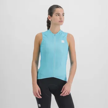cyklistický dres SPORTFUL Cyklistický dres bez rukávů - MATCHY LADY - světle modrá