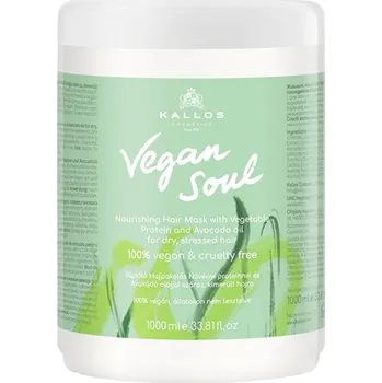 Kallos Vegan Soul Nourishing vyživující maska pro suché a namáhané vlasy 1000 ml