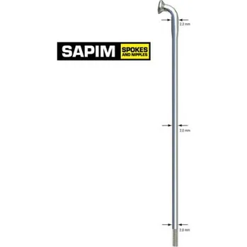 Zapletené kolo drát nerez Sapim Strong 2-2-2,3 x 300mm stříbrný (drát nerez Sapim Strong 2-2-2,3 x 300mm stříbrný)