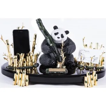 Kancelář S.T. DUPONT - HAUTE CREATION ULTRA EXCLUSIVE - PANDA WITH TALL SCULPTURE - Plnící pero