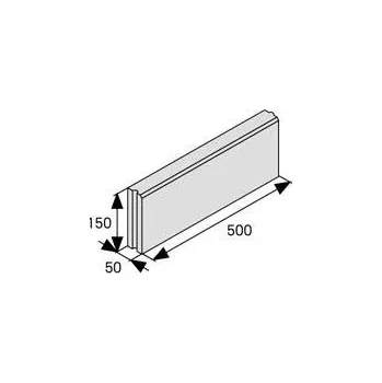 Zahradní obrubník BEST - LIMITA obrubník 50x15x5 cm přírodní (120ks/pal)