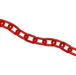 Plastový řetěz, červená, Ø 7,5 mm, délka 25 m