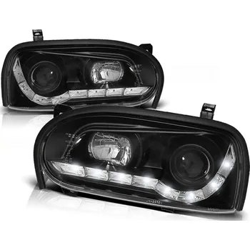 Přední světlomet Tuning Tec Přední světla VW GOLF 3 91-97 DAYLIGHT ČERNÉ