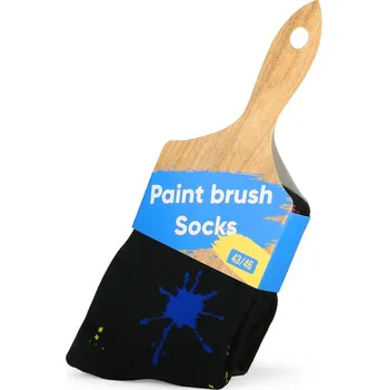 Pánské ponožky Ponožky Frogies Paint brush 1P Frogies černá | světle modrá | krémová 1952239