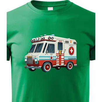 Chlapecké tričko Dětské triko Sanitka, Barva Zelená, Velikost 110 cm/4 roky, Canvas Dětské tričko Bezvatriko.cz 1831