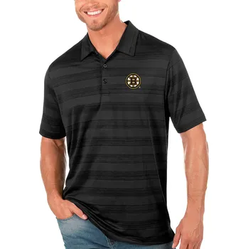 Pánské tričko Pánské tričko Boston Bruins NHL Antigua Compass Polo - Black Velikost: XL