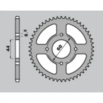 Řetězová sada pro motocykl CHT rozeta 832 41 YAMAHA DT 80 MX (832-41) (CHT rozeta 832 41 YAMAHA DT 80 MX (832-41))