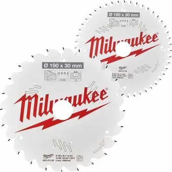 Pilový kotouč MILWAUKEE Pilový kotouč 190x30 z24 x1,6mm + z48 x2,1mm ATB