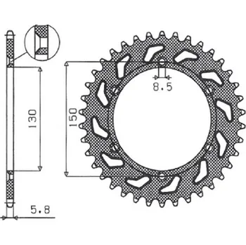 Řetězová sada pro motocykl SUNSTAR rozeta hliníková (ergal) 270 48 YAMAHA YZ/YZF/WRF 99-24 (JTR251.48) (řetěz 520) (27048JT) barva černá - (SUNSTAR rozeta hliníková (ergal) 270 48 YAMAHA YZ/YZF/WRF 99-24 (JTR251.48) (řetěz 520) (27048JT) barva černá -)