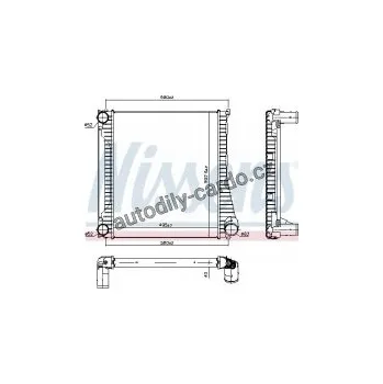 Chladič motoru Chladič turba NISSENS 96422