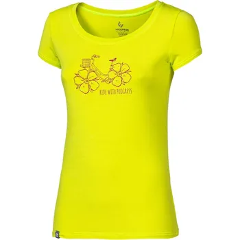 Dámské tričko Progress triko Liberta Flowbike Barva: světle zelená, Velikost: L