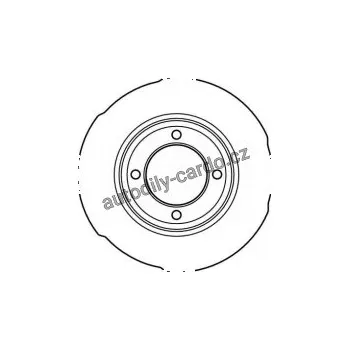 Brzdový kotouč Brzdový kotouč TRW DF1665 - SAAB