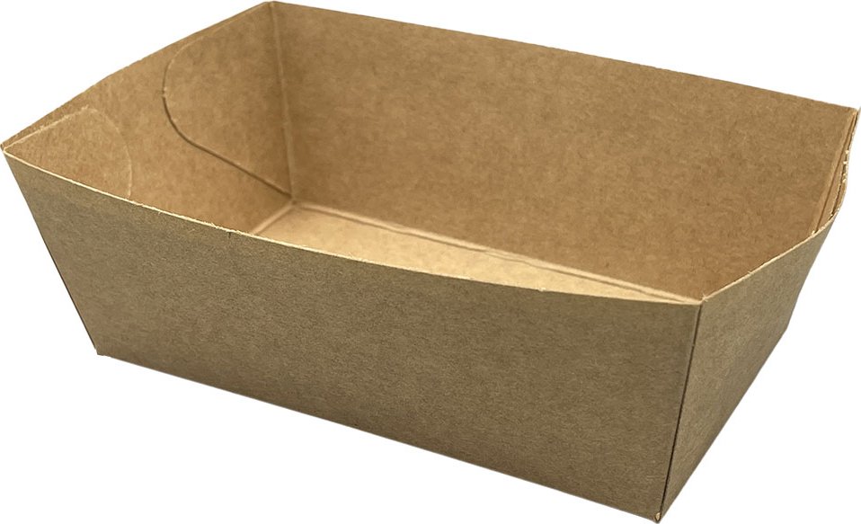 Miska kónická KRAFT 2 000 ml, 18 x 13 x 8 cm s tukovou bariérou (100 ks), FSC Mix