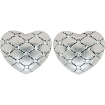 Náušnice Zlaté náušnice ve tvaru srdce s diamanty ELLK0069310L