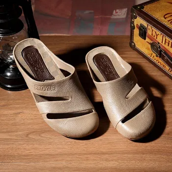 Dámské sandále Pánské kožené pantofle letní obuv Velikost: 40, Barva (Varianta): 6