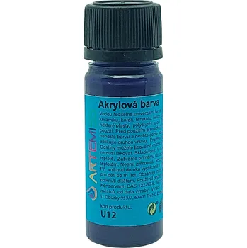 Speciální výtvarná barva ARTEMISS Lesklá univerzální barva Vyberte velikost: 12g, Vyberte odstín: 64 oranžová