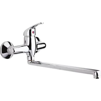 Vodovodní baterie Raf PL04A (dřezová, nástěnná, páková baterie Polar, chrom)