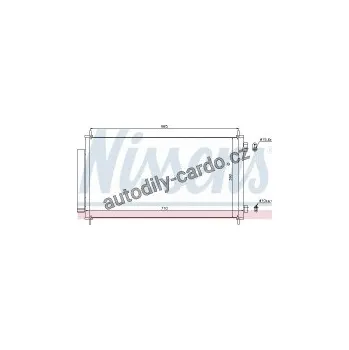 Chladič motoru Chladič klimatizace NISSENS 940163