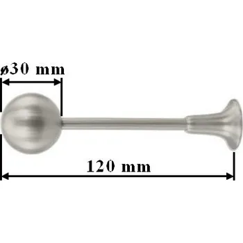 Uchycení závěsů Koule - Satina