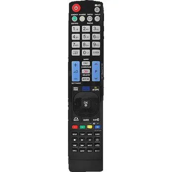 LG AKB73756504 náhradní dálkový ovladač stejného vzhledu pro LCD, plazma, LED i OLED TV. Velký přehledný