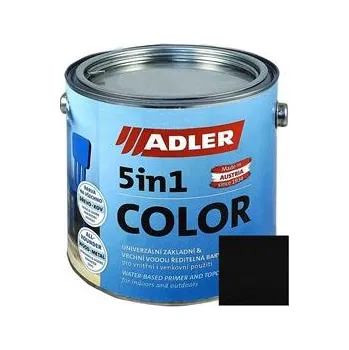 barva na zeď ADLER 5in1-Color RAL9005 hluboce černá (Tiefschwarz) 2,5 l