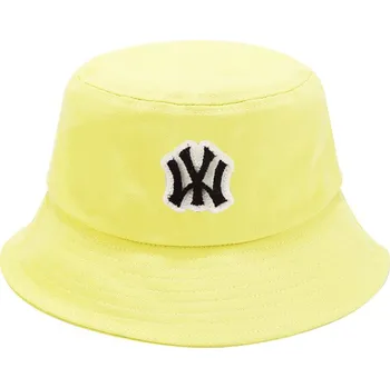 Klobouk Klobouček UNI BASIC s chlupatým logem NY, žluté barvy 9001564-6