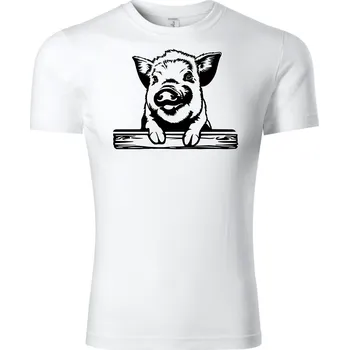 Chlapecké tričko Fenomeno Dětské tričko Prase - bílé Velikost: 158cm/12 let