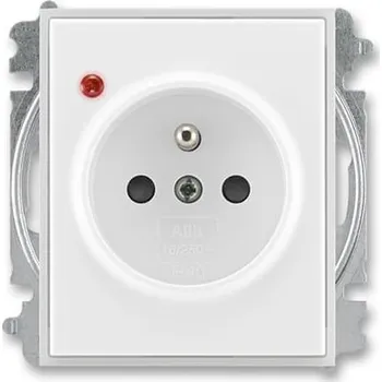 vypínač a zásuvka Zásuvka s ochranou přepětí 5599E-A02357 01 bílá/ledová bílá Element Time ABB