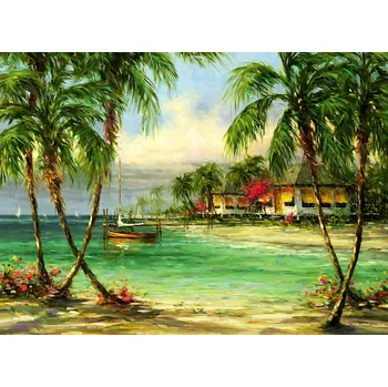 Puzzle Puzzle Anatolian Bungalovy mezi palmami, 500 dílků