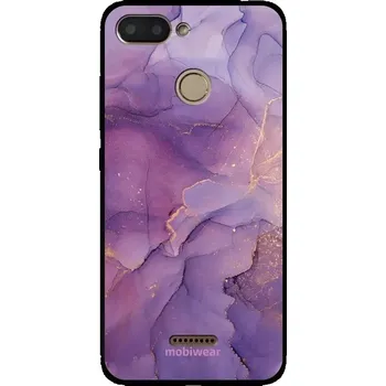 Pouzdro na mobilní telefon Lesklý kryt Mobiwear Glossy - Xiaomi Redmi 6 - G050G - Fialový mramor (Prémiové lesklé pouzdro, obal, kryt Mobiwear Glossy na mobil Xiaomi Redmi 6 - G050G - Fialový mramor, materiál Plast + TPU silikon - krytí po všech stranách, neošoupatelný potisk, tenk