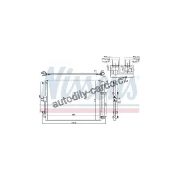 Motor automobilu Chladič klimatizace NISSENS 940598