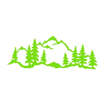 Samolepící dekorace Krajina hory 033 levá (04 - zelená kawasaki) SAMOLEPKA NA AUTO, NÁLEPKA, FÓLIE, POLEP, TUNING, VLASTNÍ TEXT, TISK, AUTOSAMOLEPKY.cz, POLEPY, OBRÁZEK, LOGO, 3D STICKERS