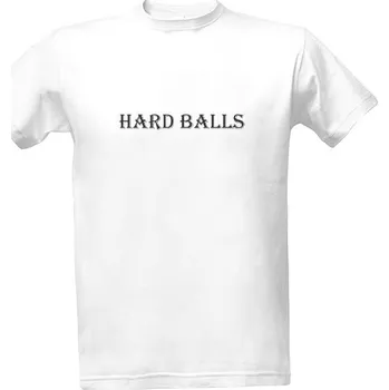 Pánská móda Tričko s potiskem Bílé tričko HardBalls v2 pánské