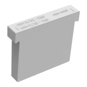 Zábradlí Kotvící kolík pro sklo, 24,76/20,76, inter./exter. - šedá