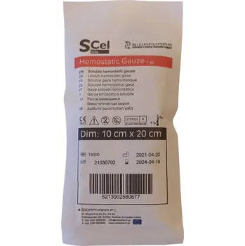 Sidapharm Hemostatický obvaz SidaCel Varianta: 10 cm x 20 cm
