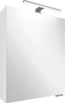 Koupelnový nábytek Fabrice zrcadlová skříňka s LED osvětlením závěsná W 50 ZS bílá