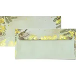 Ozdobné obálky Zlaté Vánoce - DL, 120 g/m2, 10 ks