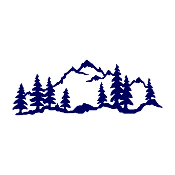 Samolepící dekorace SAMOLEPKA Krajina hory 033 pravá (23 - tmavě modrá) NA AUTO, NÁLEPKA, FÓLIE, POLEP, TUNING, VLASTNÍ TEXT, TISK, AUTOSAMOLEPKY.cz, POLEPY, OBRÁZEK, LOGO, SAMOLEPKY