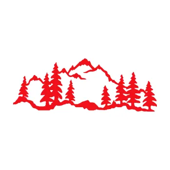 Samolepící dekorace SAMOLEPKA Krajina hory 033 levá (10 - červená) NA AUTO, NÁLEPKA, FÓLIE, POLEP, TUNING, VLASTNÍ TEXT, TISK, AUTOSAMOLEPKY.cz, POLEPY, OBRÁZEK, LOGO, SAMOLEPKY